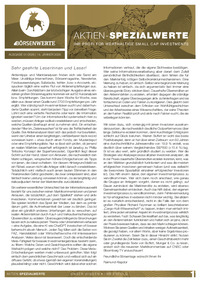 Aktien-Spezialwerte Nr. 01 vom 14.01.2026