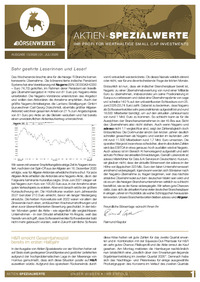 Aktien-Spezialwerte Nr. 13 vom 01.07.2026