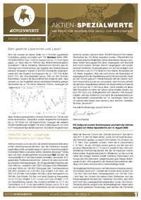 Aktien-Spezialwerte Nr. 14 vom 15.07.2026
