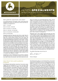 Aktien-Spezialwerte Nr. 18 vom 10.09.2025