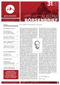 Austria Börsenbrief Nr. 31 vom 05.08.2026