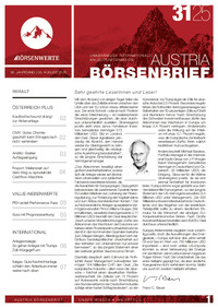 Austria Börsenbrief Nr. 31 vom 06.08.2025