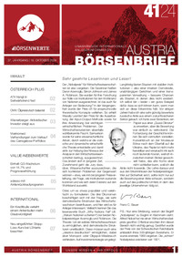 Austria Börsenbrief Nr. 41 vom 16.10.2024