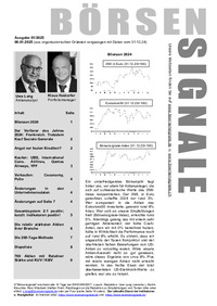 BÖRSENSIGNALE Nr. 01 vom 06.01.2025