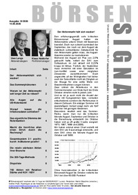BÖRSENSIGNALE Nr. 19 vom 14.09.2026