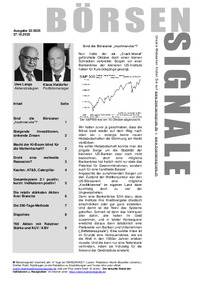 BÖRSENSIGNALE Nr. 22 vom 27.10.2025