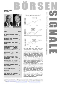 BÖRSENSIGNALE : BÖRSENSIGNALE Nr. 22 vom 28.10.2024