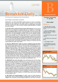 Bernecker-Daily : Bernecker Daily vom 31.07.2025