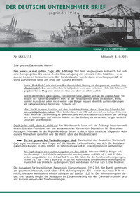 Der Deutsche Unternehmer-Brief Nr 115 vom 08.10.2025