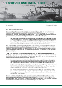 Der Deutsche Unternehmer-Brief Nr. 006 vom 16.01.2026