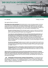 Der Deutsche Unternehmer-Brief Nr. 045 vom 24.04.2026