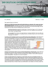 Der Deutsche Unternehmer-Brief Nr. 064 vom 01.07.2026