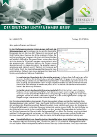 Der Deutsche Unternehmer-Brief Nr. 073 vom 31.07.2026