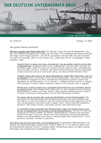 Der Deutsche Unternehmer-Brief : Der Deutsche Unternehmer-Brief Nr. 075 vom 04.07.2025