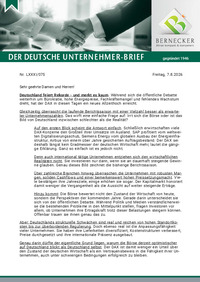 Der Deutsche Unternehmer-Brief Nr. 075 vom 07.08.2026