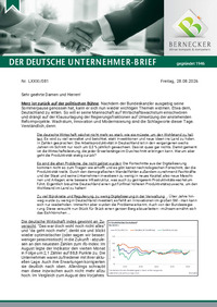 Der Deutsche Unternehmer-Brief Nr. 081 vom 28.08.2026