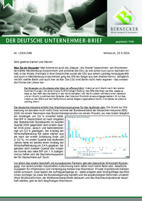 Der Deutsche Unternehmer-Brief Nr. 088 vom 23.09.2026