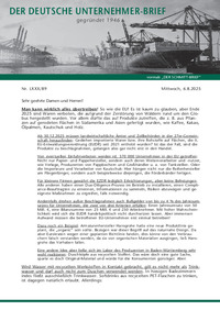 Der Deutsche Unternehmer-Brief Nr. 089 vom 06.08.2025