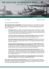 Der Deutsche Unternehmer-Brief Nr. 099 vom 29.08.2025