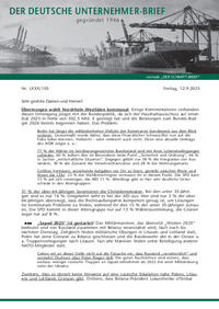 Der Deutsche Unternehmer-Brief Nr. 105 vom 12.09.2025