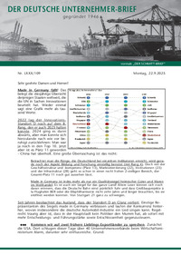 Der Deutsche Unternehmer-Brief Nr. 109 vom 22.09.2025