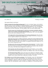 Der Deutsche Unternehmer-Brief : Der Deutsche Unternehmer-Brief Nr. 114 vom 06.10.2025