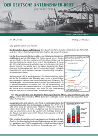 Der Deutsche Unternehmer-Brief : Der Deutsche Unternehmer-Brief Nr. 122 vom 24.10.2025