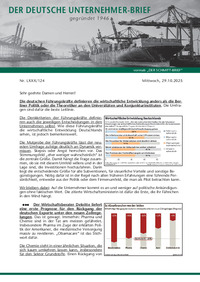 Der Deutsche Unternehmer-Brief Nr. 124 vom 29.10.2025