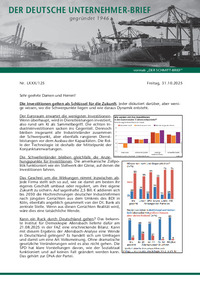 Der Deutsche Unternehmer-Brief Nr. 125 vom 31.10.2025