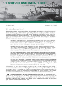 Der Deutsche Unternehmer-Brief : Der Deutsche Unternehmer-Brief Nr. 127 vom 05.11.2025