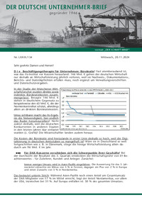 Der Deutsche Unternehmer-Brief Nr. 134 vom 20.11.2024