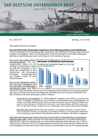 Der Deutsche Unternehmer-Brief Nr. 144 vom 15.12.2025