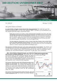 Der Deutsche Unternehmer-Brief Nr. 25 vom 03.03.2025