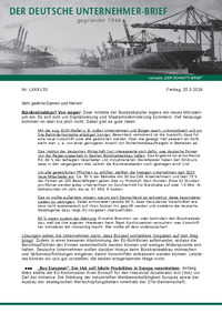 Der Deutsche Unternehmer-Brief : Der Deutsche Unternehmer-Brief Nr. 33 vom 20.03.2026