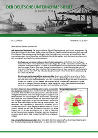 Der Deutsche Unternehmer-Brief : Der Deutsche Unternehmer-Brief Nr. 50 vom 13.05.2026