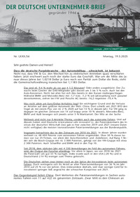 Der Deutsche Unternehmer-Brief Nr. 56 vom 19.05.2025