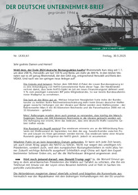 Der Deutsche Unternehmer-Brief Nr. 61 vom 30.05.2025