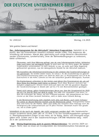 Der Deutsche Unternehmer-Brief Nr. 62 vom 02.06.2025