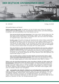 Der Deutsche Unternehmer-Brief Nr. 64 vom 06.06.2025