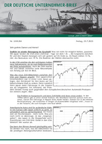 Der Deutsche Unternehmer-Brief : Der Deutsche Unternehmer-Brief Nr. 84 vom 25.07.2025