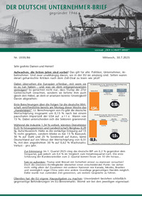 Der Deutsche Unternehmer-Brief Nr. 86 vom 29.07.2025