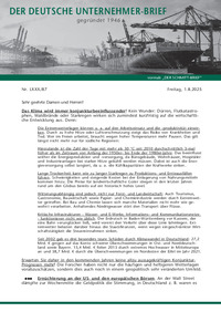 Der Deutsche Unternehmer-Brief : Der Deutsche Unternehmer-Brief Nr. 87 vom 01.08.2025