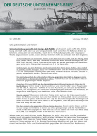 Der Deutsche Unternehmer-Brief Nr. 88 vom 04.08.2025