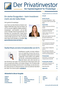 Der Privatinvestor : Der Privatinvestor Nr. 38 vom 20.09.2024