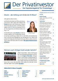 Der Privatinvestor Nr. 50 vom 12.12.2025