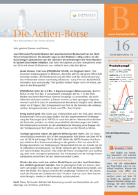 Die Actien-Börse : Die Actien-Börse Nr. 16 vom 20.04.2024