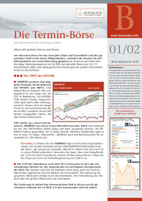 Die Termin-Börse Nr. 01-02 vom 09.01.2026
