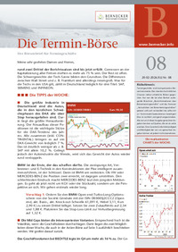 Die Termin-Börse Nr. 08 vom 20.02.2026
