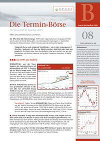 Die Termin-Börse Nr. 08 vom 21.02.2025