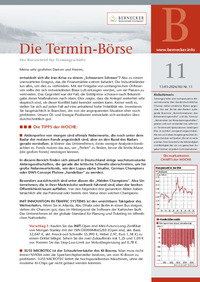 Die Termin-Börse Nr. 11 vom 13.03.2026